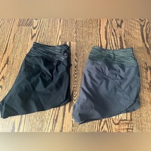 VEUC Bundle of 2 CRZ YOGA Run Shorts Black & Grey Size Medium Sport